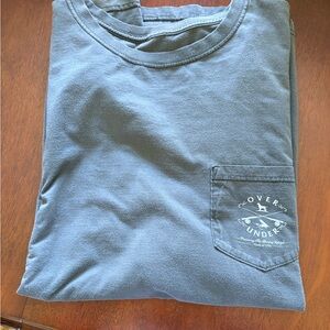 Over Under Pocket Tee in Slate Blue